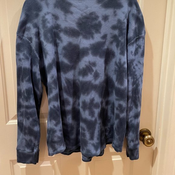 3 X waffle weave blue camo long sleeved shirt by Time and Tru - Picture 2 of 4
